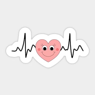 Heart Pulse Sticker